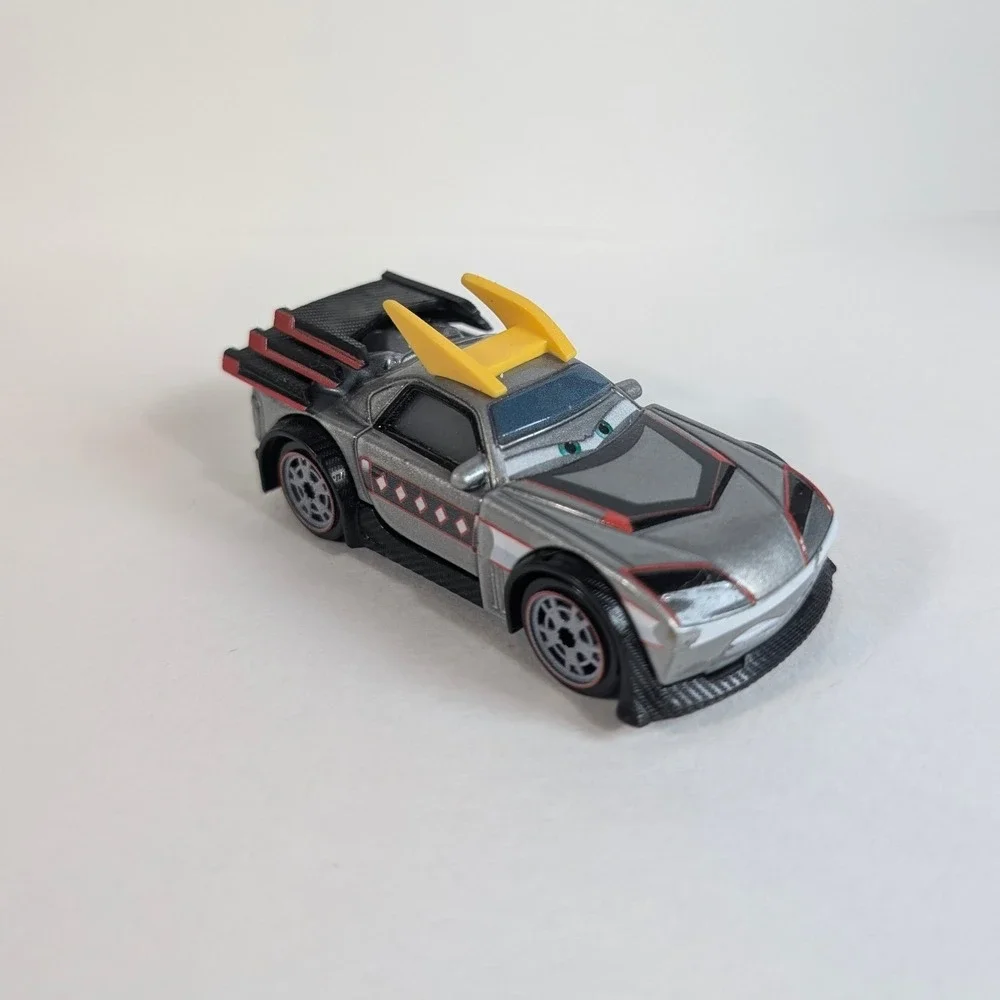 Disney Pixar Cars Mattel Kabuto Silver Diecast Tuner Car 1:55 Scale P07A